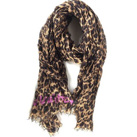 leopard print scarf louis vuitton|louis vuitton red scarf.